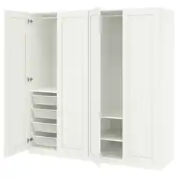 IKEA Pax / gullaberg Garderobekombinasjon, hvit/hvit, 200x60x201 cm tilbud
