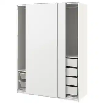 IKEA Pax / hasvik Garderobekombinasjon, hvit/hvit, 150x66x201 cm tilbud