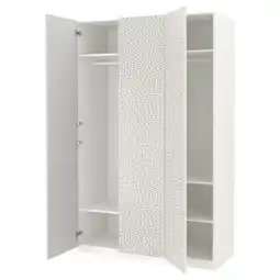 IKEA Pax / mistudden Garderobekombinasjon, hvit/grå mønstret, 150x60x236 cm tilbud