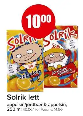 Spar Solrik lett tilbud