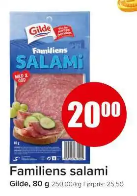 Spar Familiens salami tilbud