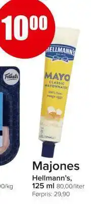 Spar Majones Hellmann’s, 125 ml tilbud