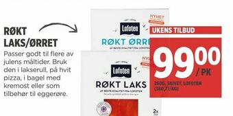 Meny Røkt laks/ørret tilbud
