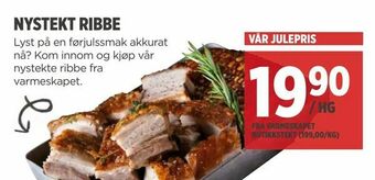 Meny Nystekt ribbe tilbud