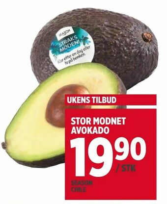Meny Stor modnet avokado tilbud
