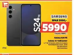 POWER SAMSUNG Galaxy S24 FE Galaxy Al-funksjoner tilbud