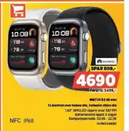 POWER HUAWEI WATCH D2 48 mm Ta kontroll over helsen din, forbedre stilen din 1,82" AMOLED-skjerm med 347 PPI tilbud