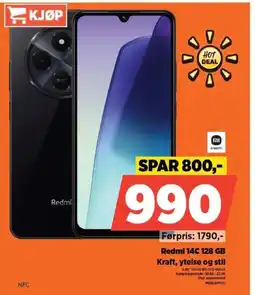 POWER Redmi 14C 128 GB Kraft, ytelse og stil tilbud