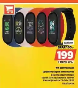 POWER TRIACLE 104 aktivitesmåler Opptill fire dagers batterilevetid tilbud