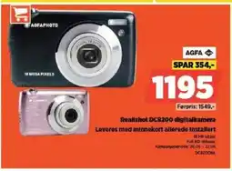 POWER AGFAPHOTO Reallshot DC8200 digitalkamera Leveres med minnekort allerede Installert tilbud