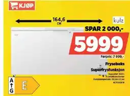 POWER Fryseboks Superfrysfunksjon tilbud