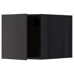IKEA Metod Overskap, svart/nickebo matt antrasitt, 40x40 cm tilbud