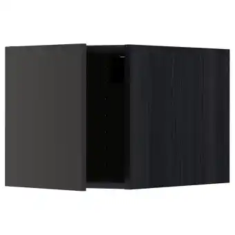 IKEA Metod Overskap, svart/nickebo matt antrasitt, 40x40 cm tilbud