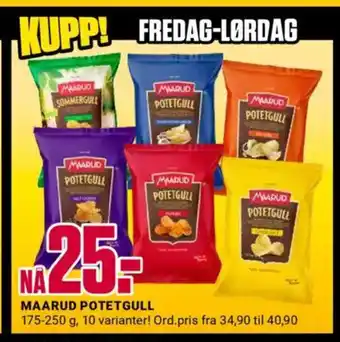 Europris Maarud potetgull tilbud