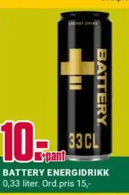 Europris Battery energidrikk tilbud