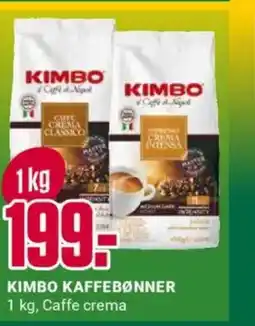 Europris Kimbo kaffebønner tilbud