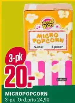 Europris Micro popcorn tilbud