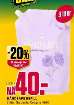 Europris Håndsåpe refill tilbud