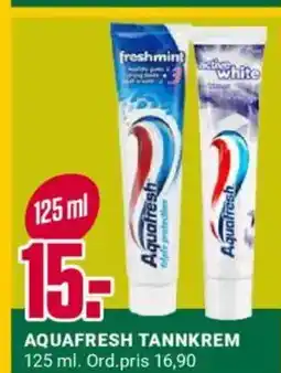 Europris Aquafresh tannkrem tilbud