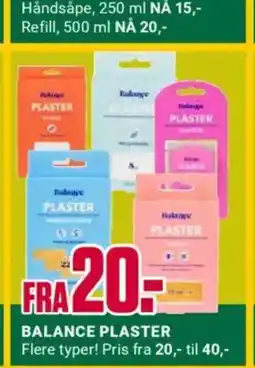 Europris Balance plaster tilbud