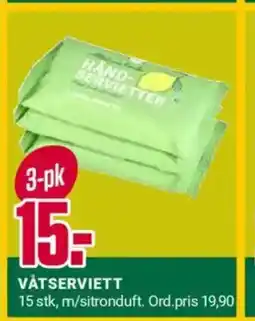 Europris Våtserviett tilbud