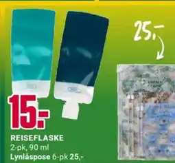 Europris REISEFLASKE 2-pk, tilbud