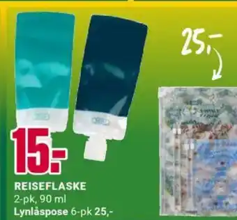 Europris REISEFLASKE 2-pk, tilbud