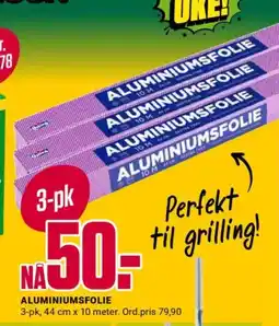 Europris Aluminiumsfolie tilbud