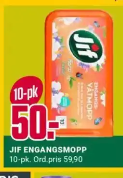 Europris JIF ENGANGSMOPP 10-pk tilbud