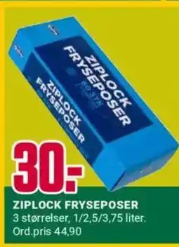 Europris Ziplock fryseposer tilbud