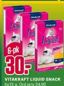 Europris Vitakraft liquid snack tilbud