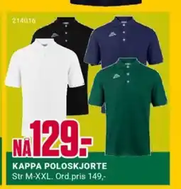 Europris KAPPA POLOSKJORTE tilbud