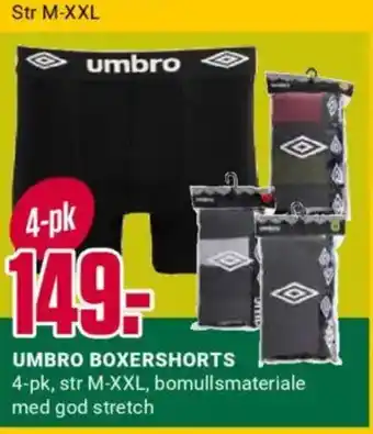 Europris UMBRO BOXERSHORTS tilbud
