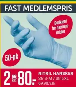 Europris NITRIL HANSKER tilbud