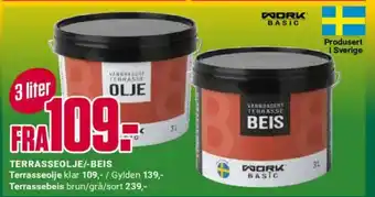 Europris Terrasseolje/-beis tilbud