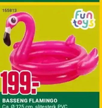 Europris BASSENG FLAMINGO tilbud