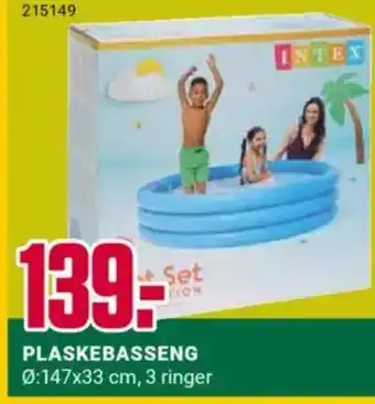 Europris PLASKEBASSENG tilbud