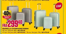 Europris MARBELLA CHAMPAGNE/GRØNN tilbud