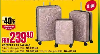 Europris KOFFERT LAS PALMAS tilbud