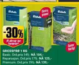 Europris Gressfrø tilbud