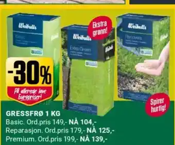 Europris Gressfrø tilbud
