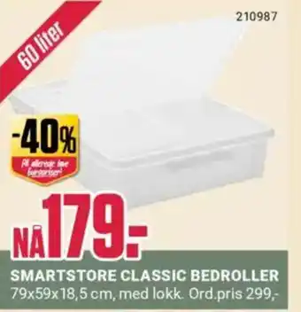 Europris Smartstore classic bedroller tilbud