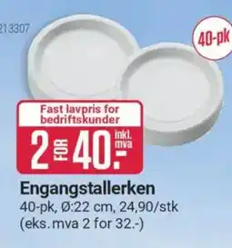 Europris Engangstallerken tilbud