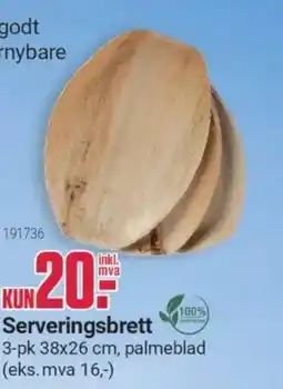 Europris Serveringsbrett tilbud