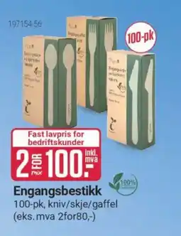Europris Engangsbestikk tilbud
