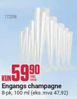 Europris Engangs champagne tilbud