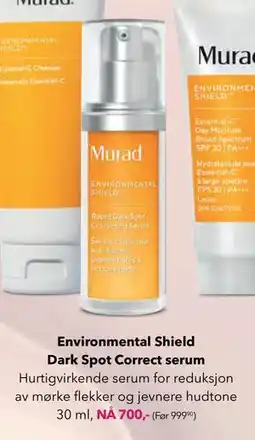 Apotek 1 Environmental Shield Dark Spot Correct serum tilbud