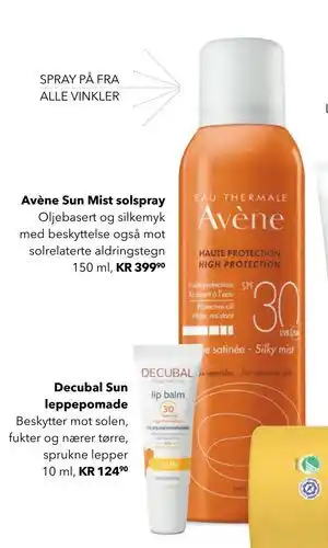 Apotek 1 Avène Sun Mist solspray tilbud