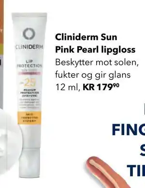 Apotek 1 Cliniderm Sun Pink Pearl lipgloss tilbud