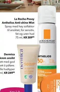 Apotek 1 La Roche-Posay Anthelios Anti-shine Mist tilbud